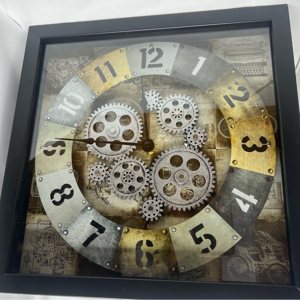 SENQAO Gear Wall Clock
